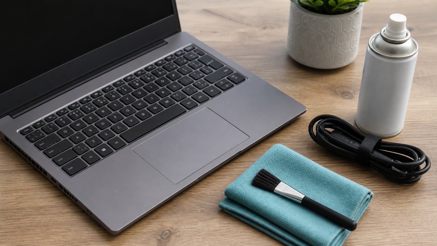 Laptop cleaning tools and cooling maintenance
