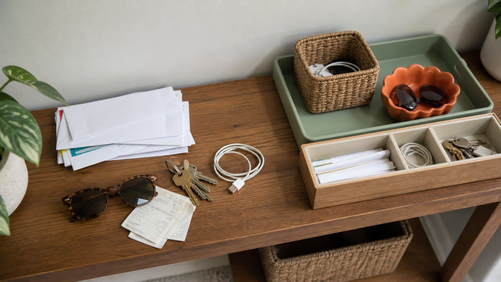 Clutter sorted into simple zones