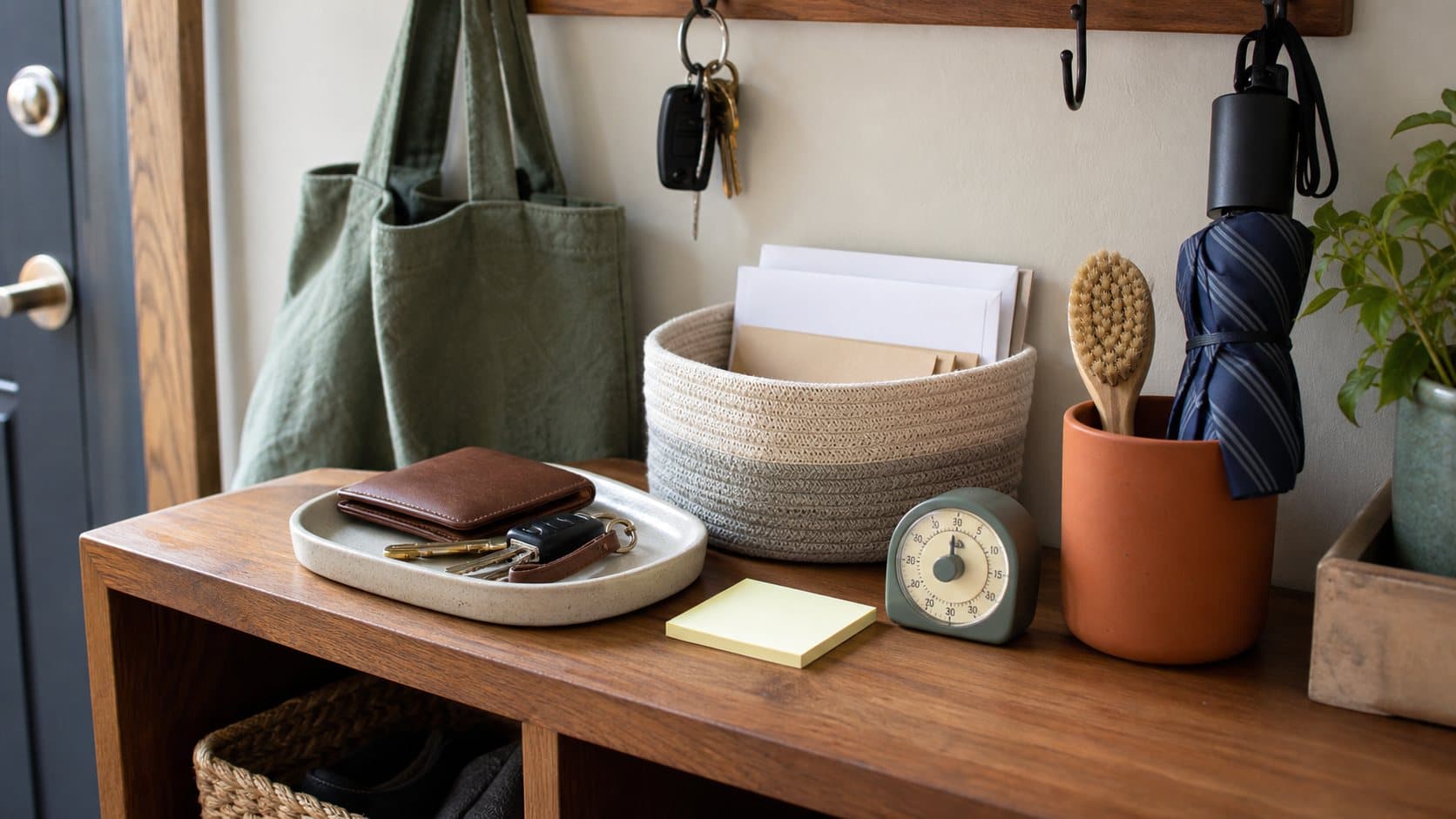 Entryway maintenance station