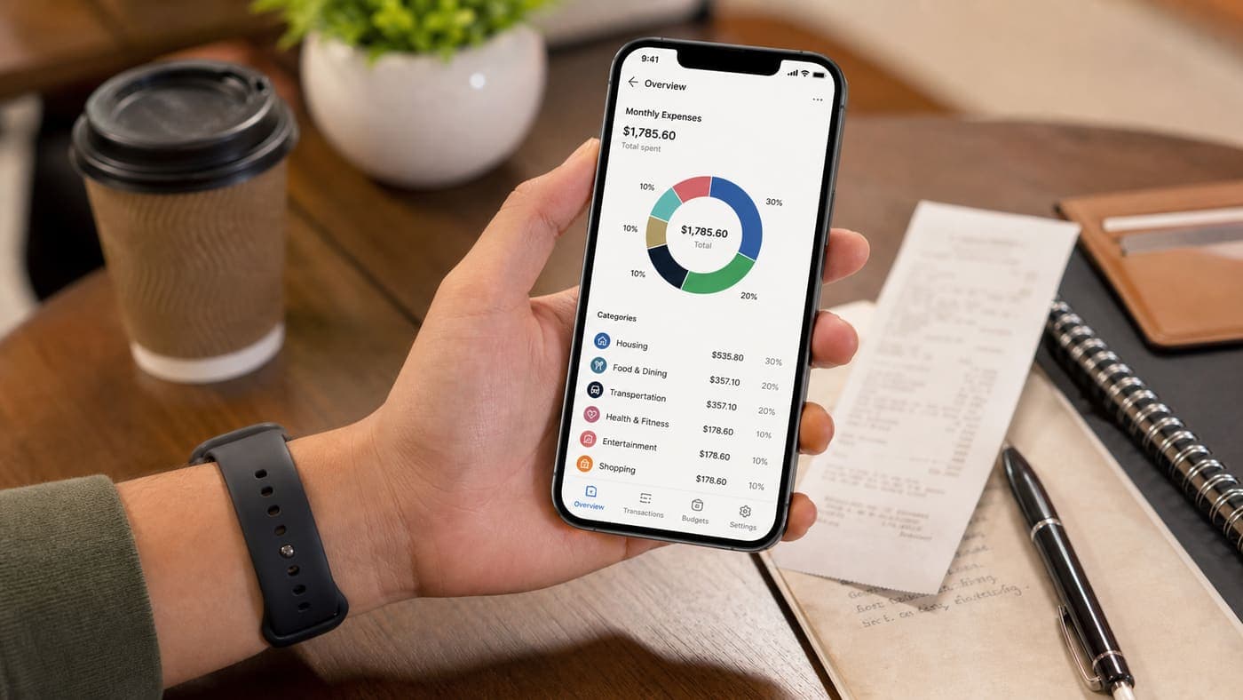 Expense tracking on phone