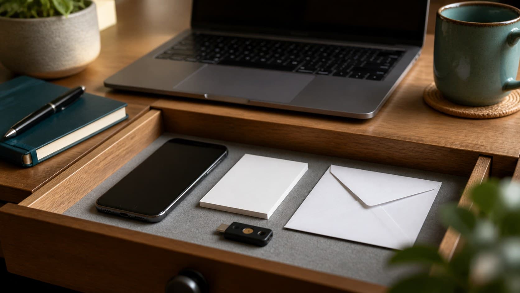 Passkey recovery planning with backup device and security key
