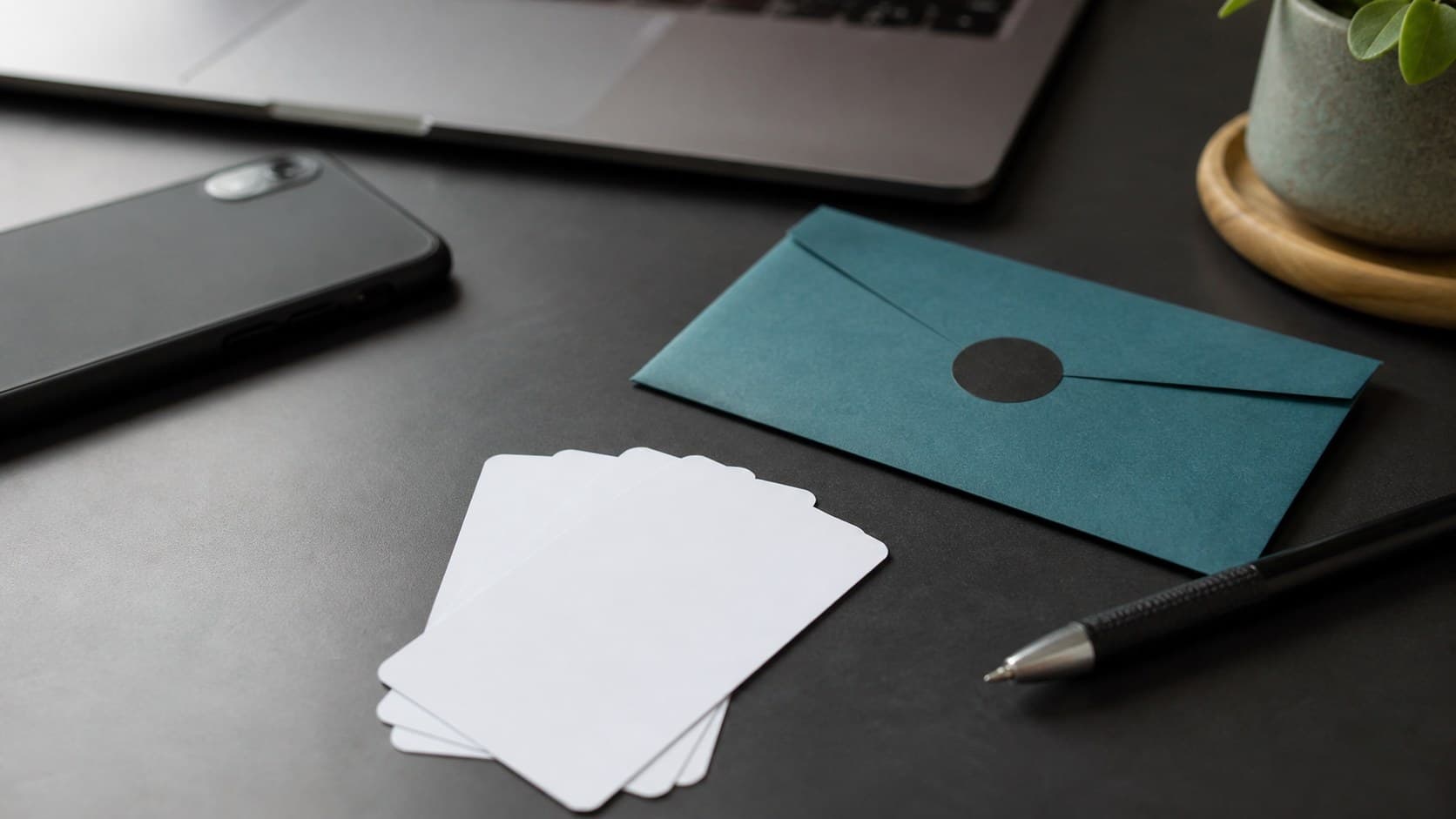 Blank recovery cards and envelope for account backup codes