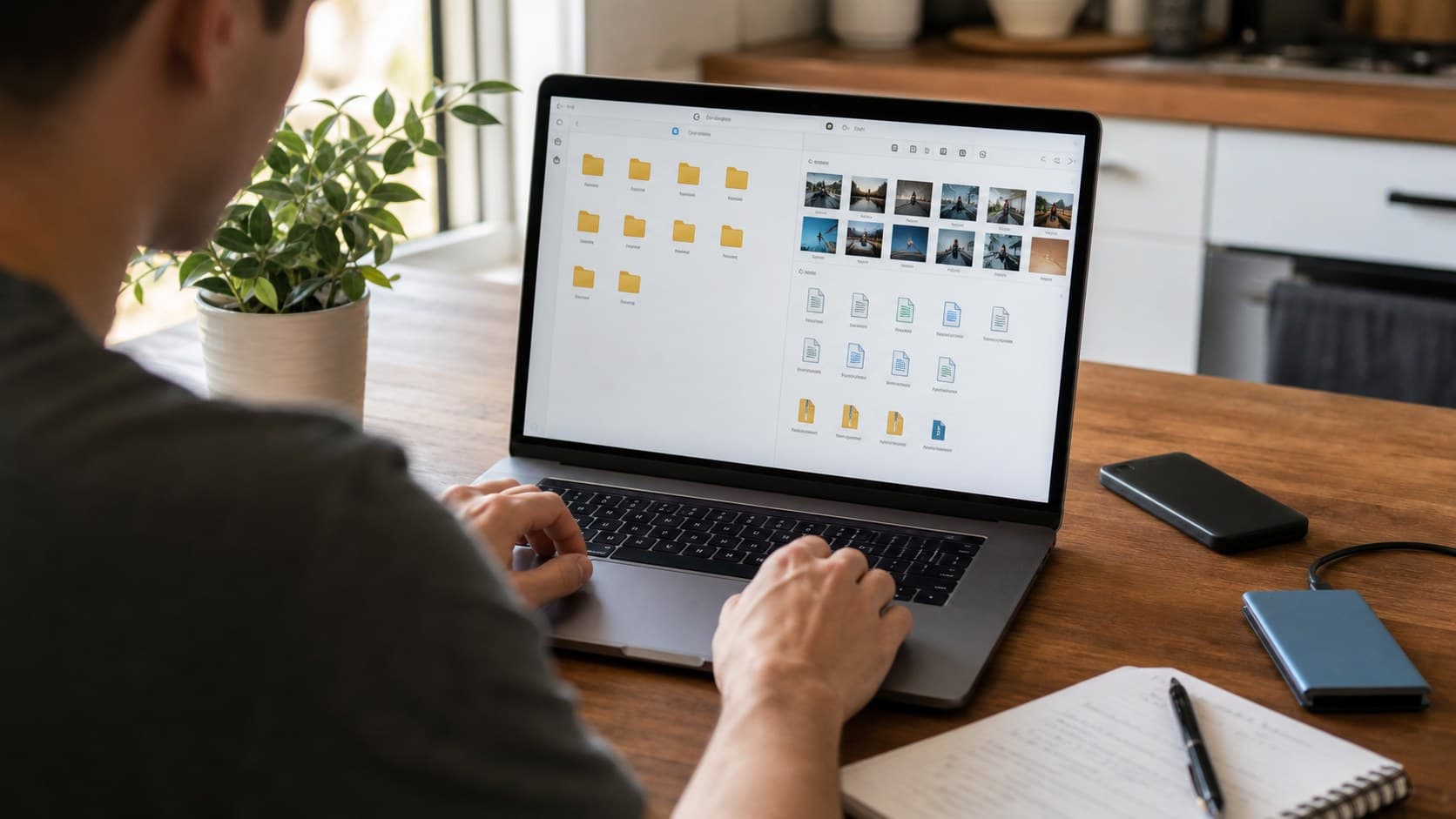 Reviewing cloud files before deleting