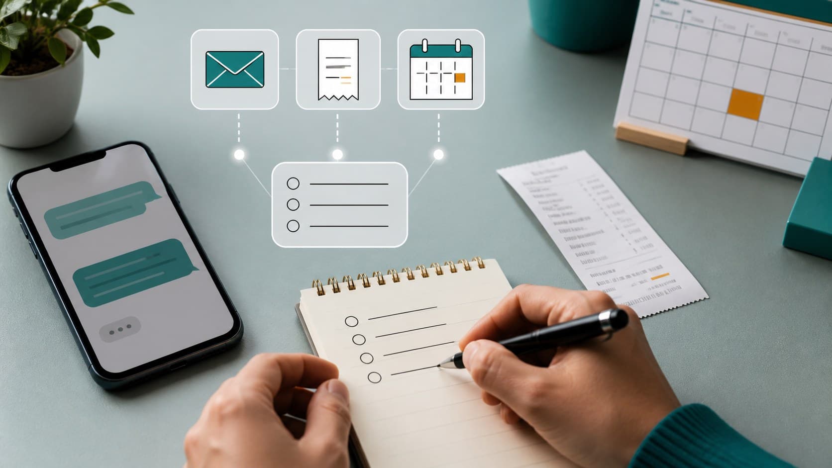 Capturing follow-up items into a simple list